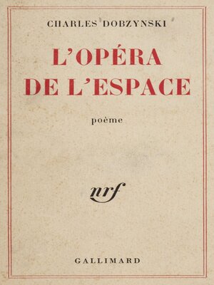 cover image of L'Opéra de l'Espace